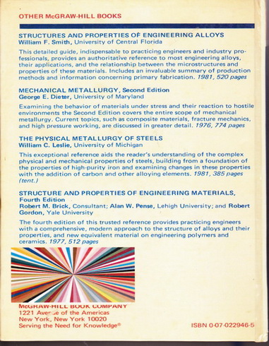 INTRODUCTION OF METALLURGICAL THERMODYNAMICS - Second Edition by DAVID R. GASKELL (ฉบับถ่ายเอกสาร-ปกแข็ง)