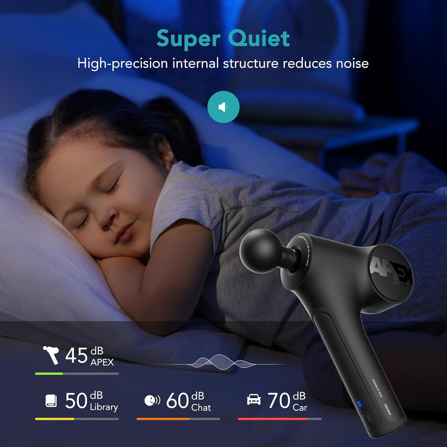 (Opove) Apex Massage Gun Black or Silver ปืนนวดเอเพ็กซ์ สำหรับนักกีฬา ออกกำลังกาย