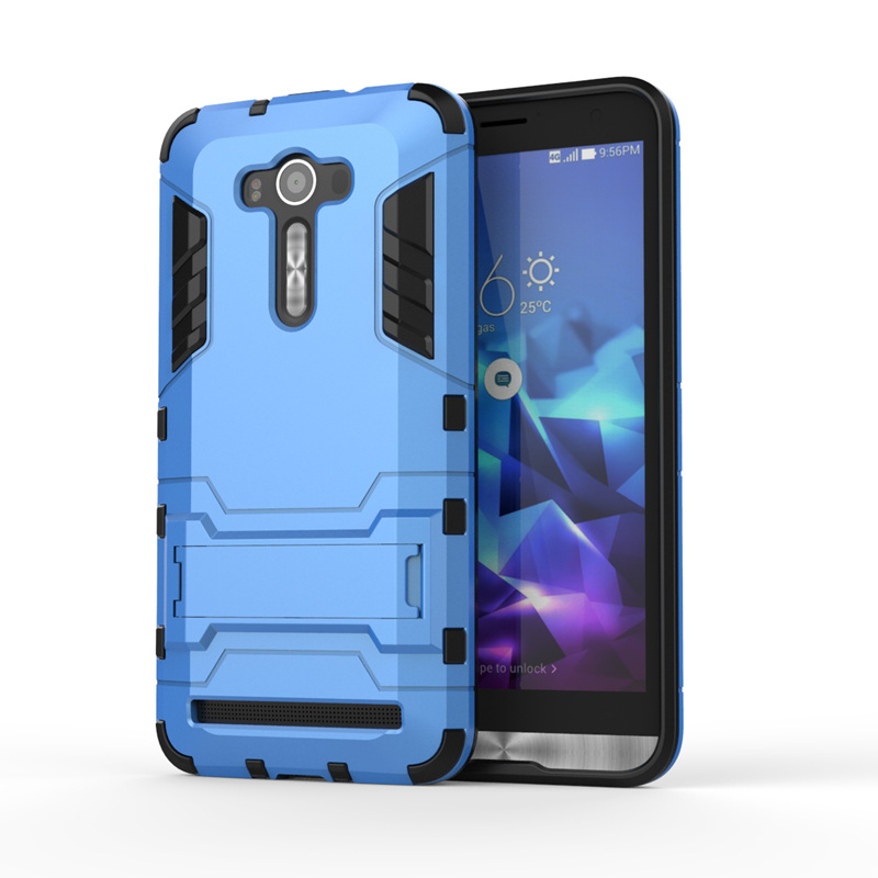Case Asus Zenfone 2 Laser ZE550KL #เคสฝาหลัง Cool Guard ไฮบริด พลาสติก+TPU มีขาตั้งในตัว รูปแบบสวยงามทันสมัย