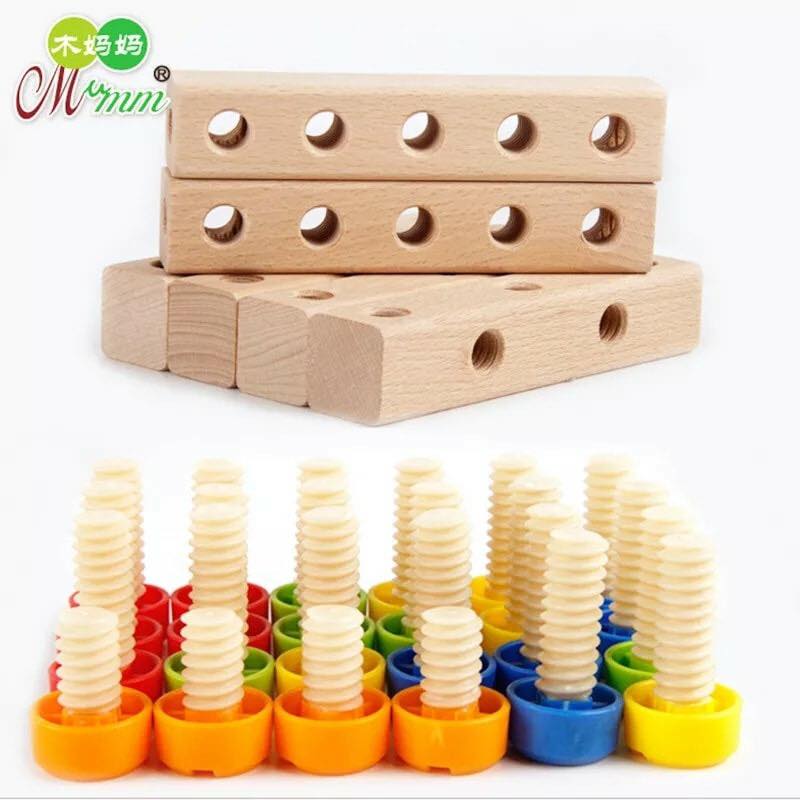 ของเล่นไม้ เก้าอี้ขันน็อต แปลงร่างได้