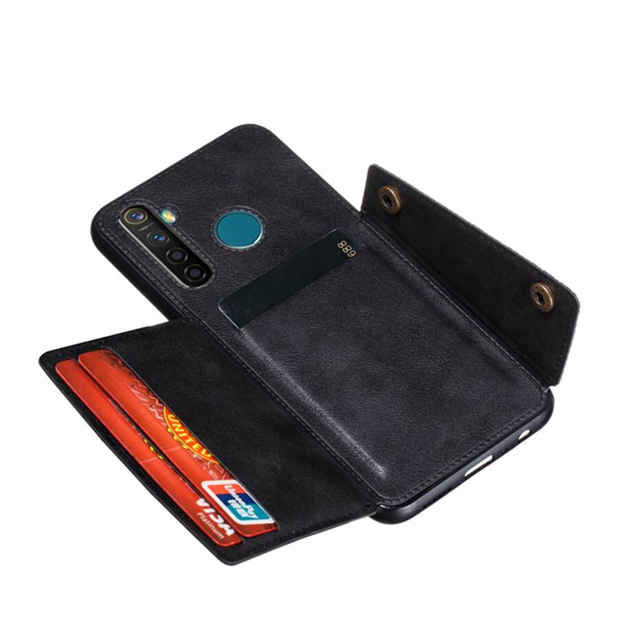 Case OPPO Reno 2 #เคสฝาหลัง TPU เคลือบหนัง PU มีที่เก็บบัตร PU Leather Coated TPU Card Holder Magnetic Kickstand
