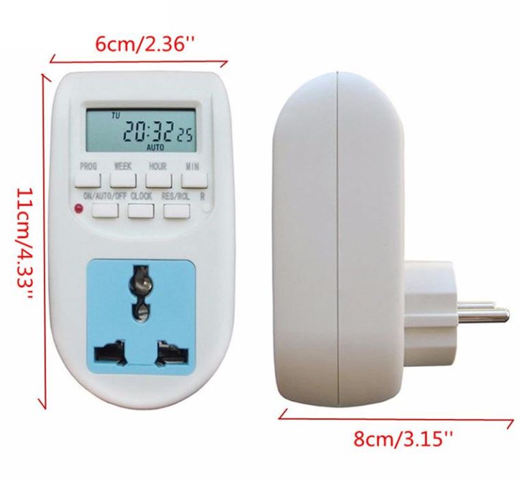 เครื่องตั้งเวลา AC220V Digital Timer 16 โปรแกรมตั้งเวลา