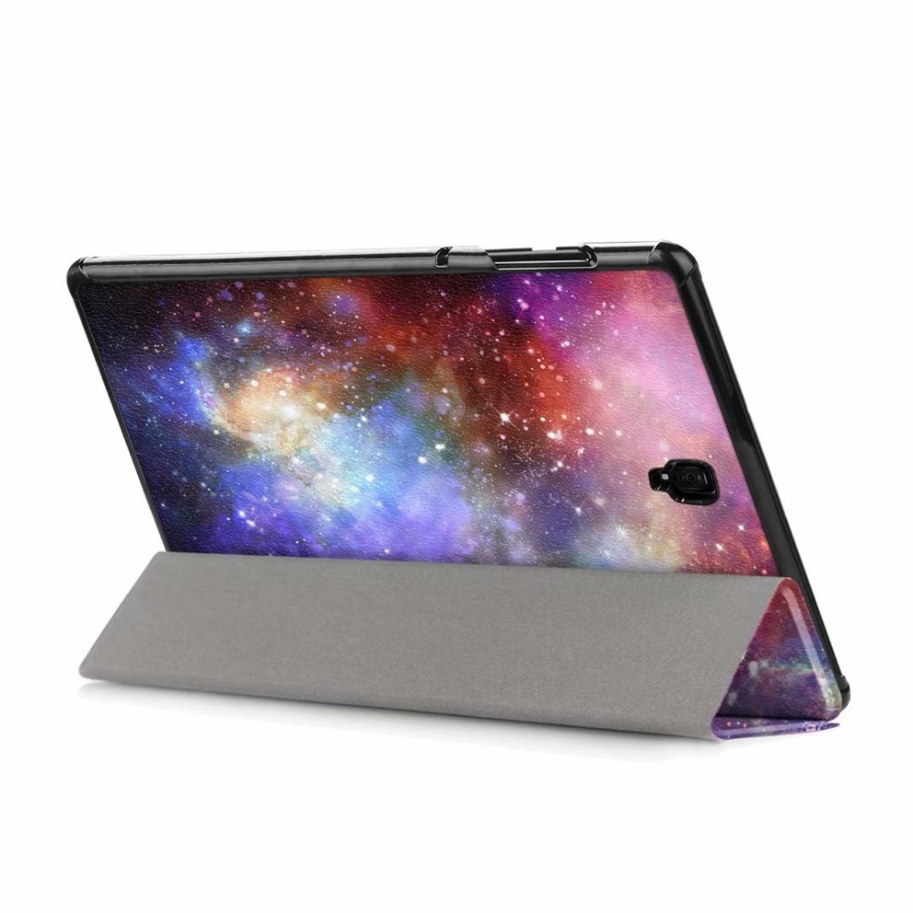 Case Samsung Galaxy Tab S4 10.5 นิ้ว (SM-T380 / T835 / T837) #เคสฝาพับหนัง PU พิมพ์ลาย Pattern Printing Tri-fold