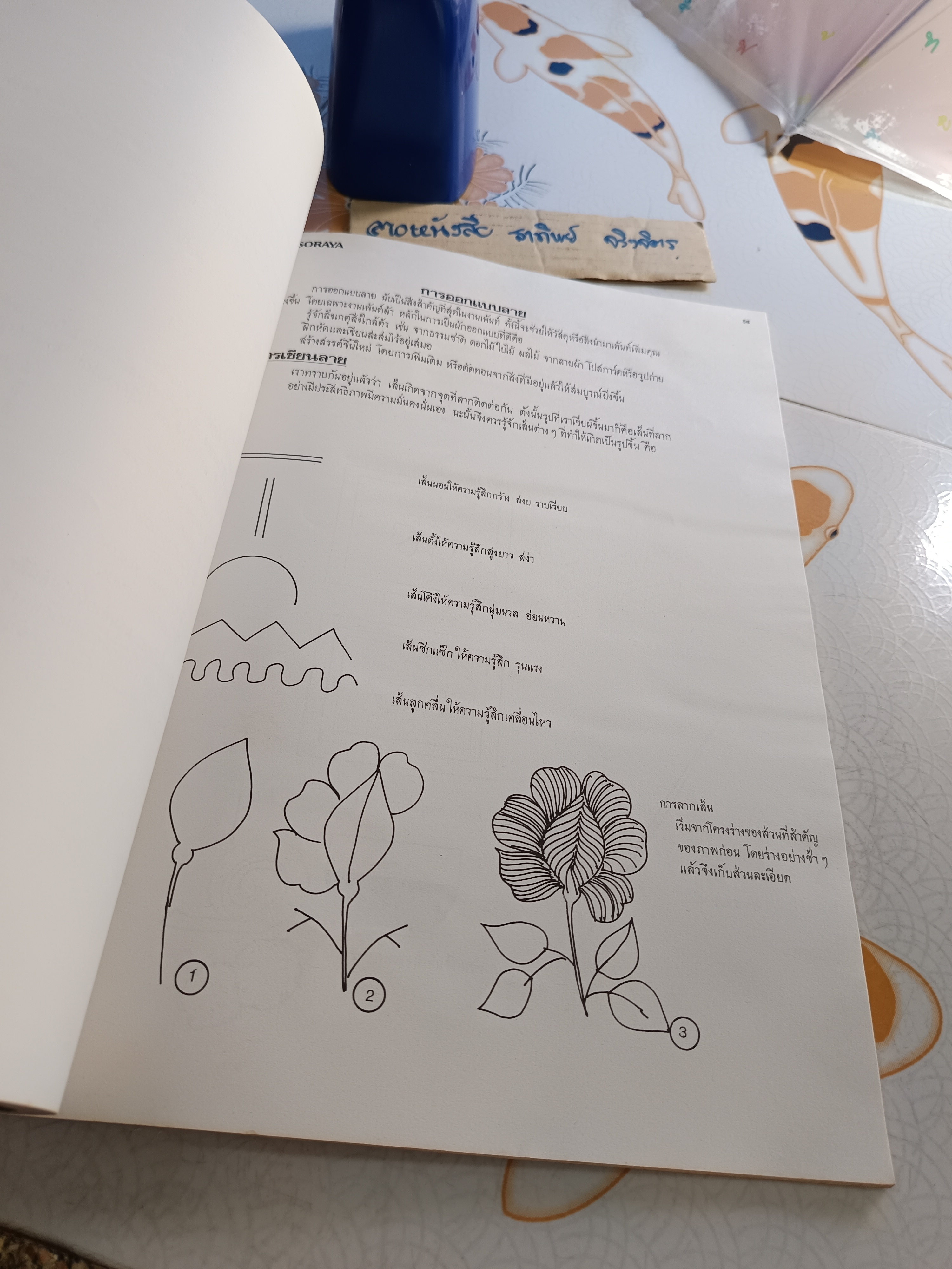 คู่มือลายปัก Dress Embroidery Manual ตำราคู่มือลายปักที่สมบูรณ์แบบ / โรงเรียนสอนตัดเสื้อสรญา โดย ศรัญ สุภิษะ **สินค้าหมด**