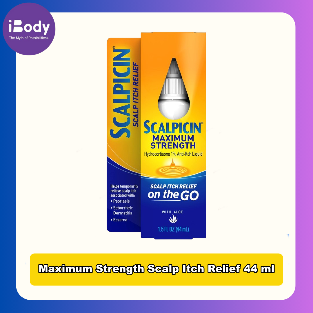 15% Sale!!! EXP.04/26 Scalpicin® Maximum Strength Scalp Itch Relief 44 ml ผลิตภัณฑ์บำรุงหนังศีรษะ รักษาอาการคัน