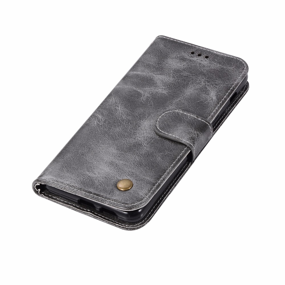 เคส Samsung Galaxy A8 2018 #เคสฝาพับพรีเมี่ยมแบบกระเป๋าสตางค์ หนัง PU สไตล์ Vintage