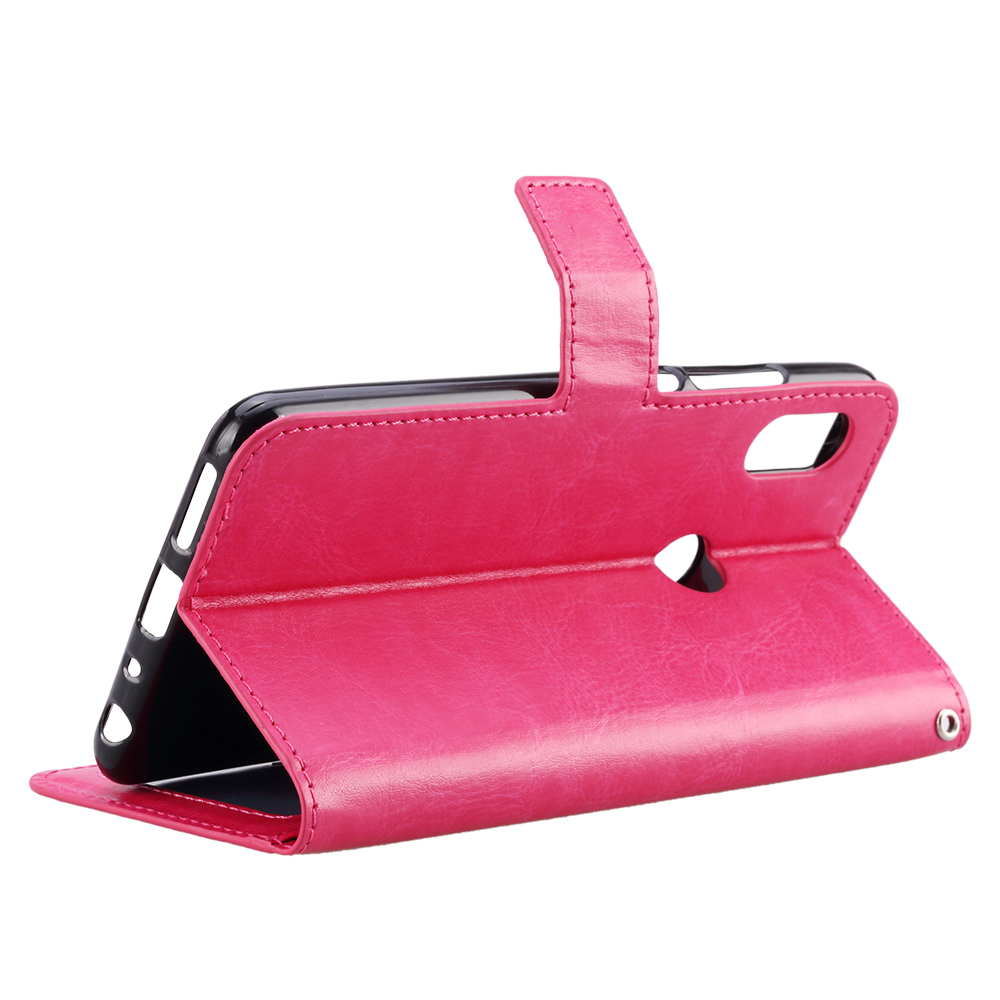 เคส Xiaomi Mi 8 (6.21-inch) #เคสฝาพับแบบกระเป๋าสตางค์หนัง PU ผิวหนังม้า Crazy Horse