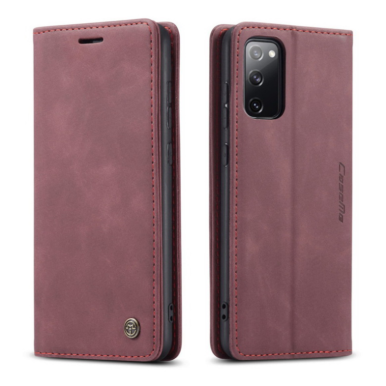 เคส Samsung Galaxy S20 FE / S20 FE 5G #เคสฝาพับหนังกระเป๋าสตางค์ CASEME Auto-absorbed Leather Wallet