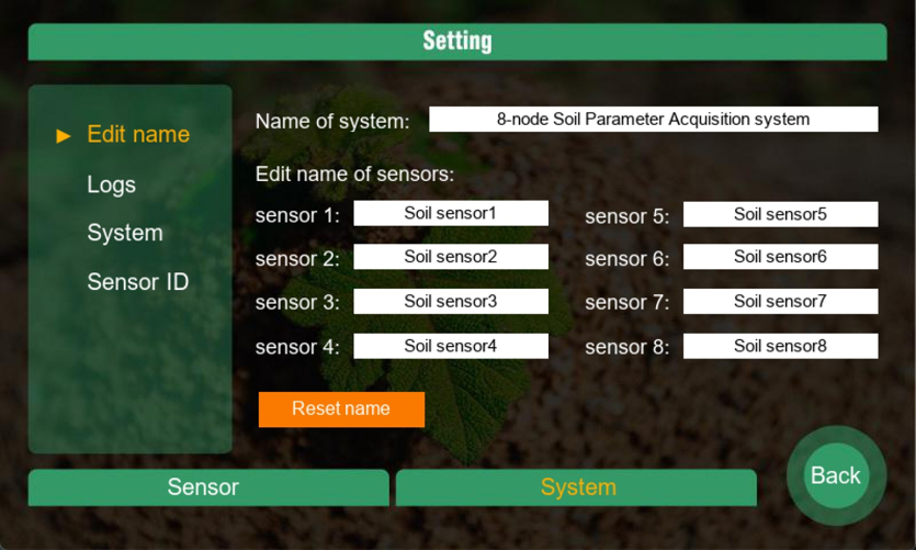 เซ็นเซอร์วัดค่าในดิน 8-in-1 แบบ Muti Sensor node ผ่านกล่องควบคุมBOX Control