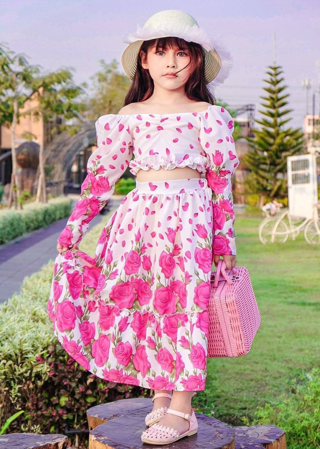 ชุดกระโปรงเด็กหญิง โทนหวาน