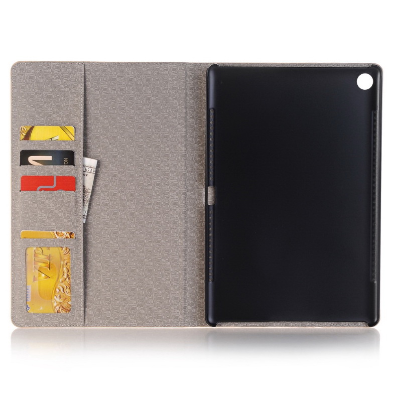 เคส Huawei MediaPad M5 8.4 นิ้ว #เคสฝาพับกระเป๋าสตางค์หนัง PU รูปแบบลายสก็อต