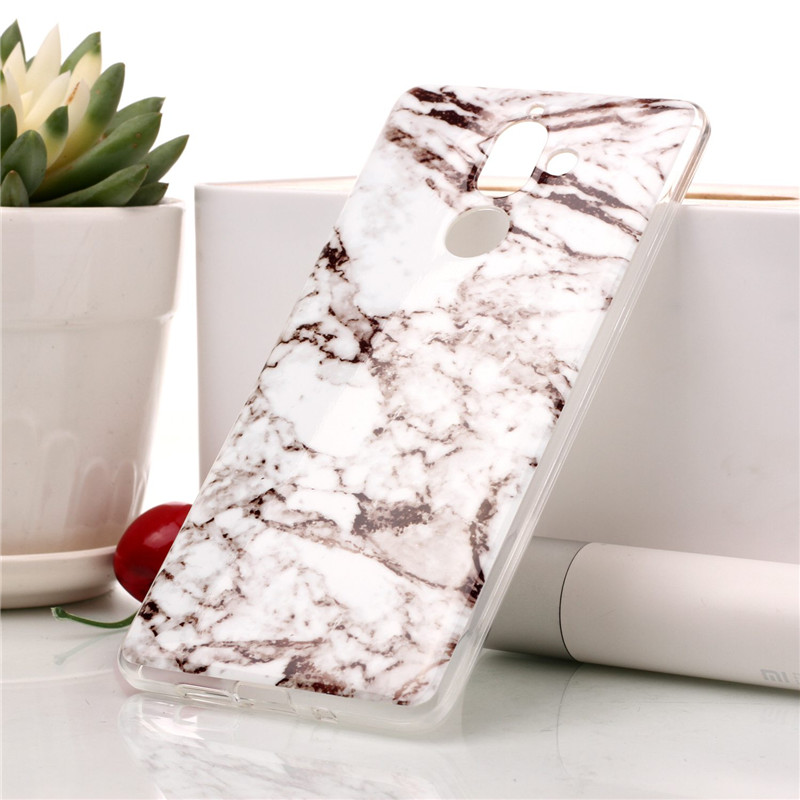 Case Nokia 7 plus #เคสฝาหลัง TPU นิ่มพิมพ์ลายรูปแบบลายหินอ่อน