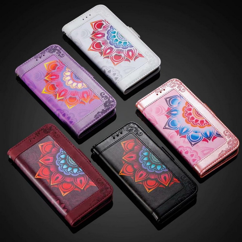 เคส Galaxy S21 Ultra 5G #เคสฝาพับหนัง PU แบบกระเป๋าสตางค์พิมพ์ลาย