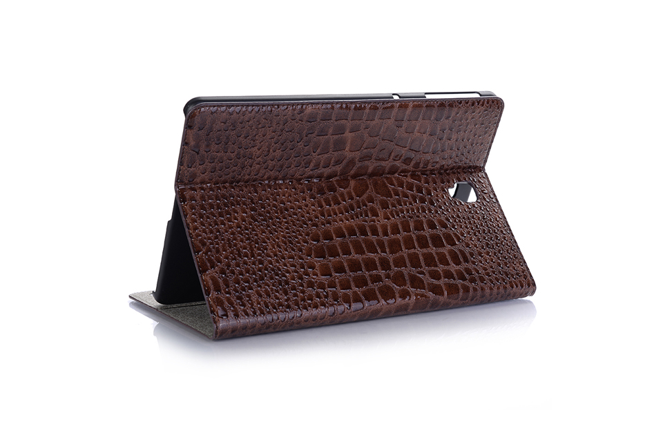เคส Samsung Galaxy Tab S4 10.5 นิ้ว #เคสฝาพับแบบกระเป๋าสตางค์ลายผิวหนังจระเข้ Crocodile Texture
