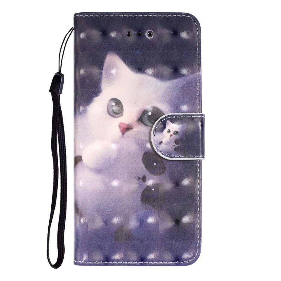 เคส Huawei Nova 5T #เคสฝาพับหนัง PU แบบกระเป๋าสตางค์ Light Spot Decor Patterned PU Leather Wallet