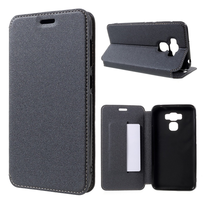 Case Asus Zenfone 3 Max ZC553KL #เคสหนังฝาพับผิวเนื้อทราย Assorted Color Leather Flip Case