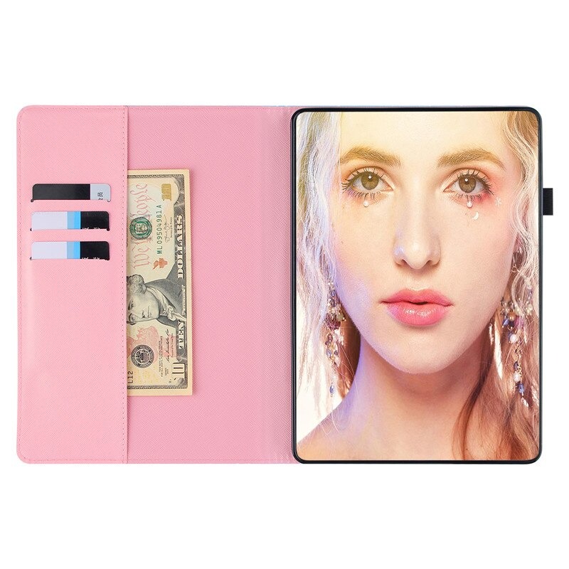 เคส Samsung Galaxy Tab S7 FE 12.4"(T730,T736) #เคสหนัง PU+TPU พิมพ์ลายพับตั้งได้ Printed Pattern PU Leather Case