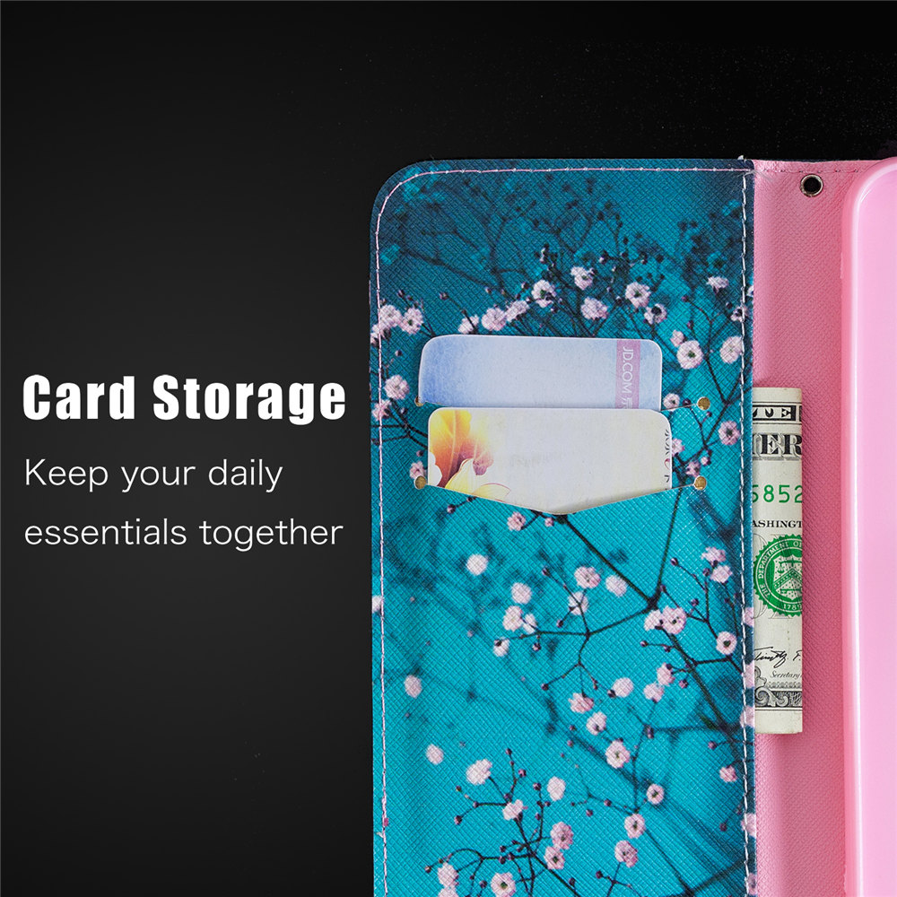 เคส Samsung Galaxy A70 #เคสฝาพับแบบกระเป๋าสตางค์ Pattern Printing Wallet Leather