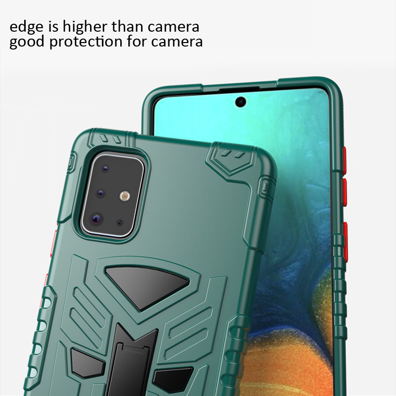 เคส Samsung Galaxy A51 #เคสฝาหลัง PC + TPU แบบไฮบริดมีขาตั้งในตัว