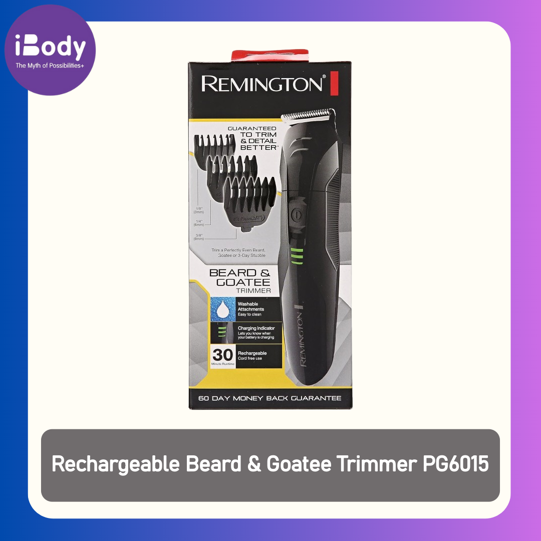 (Remington) Rechargeable Beard & Goatee Trimmer PG6015 เครื่องโกนหนวด เครา แบบไร้สาย