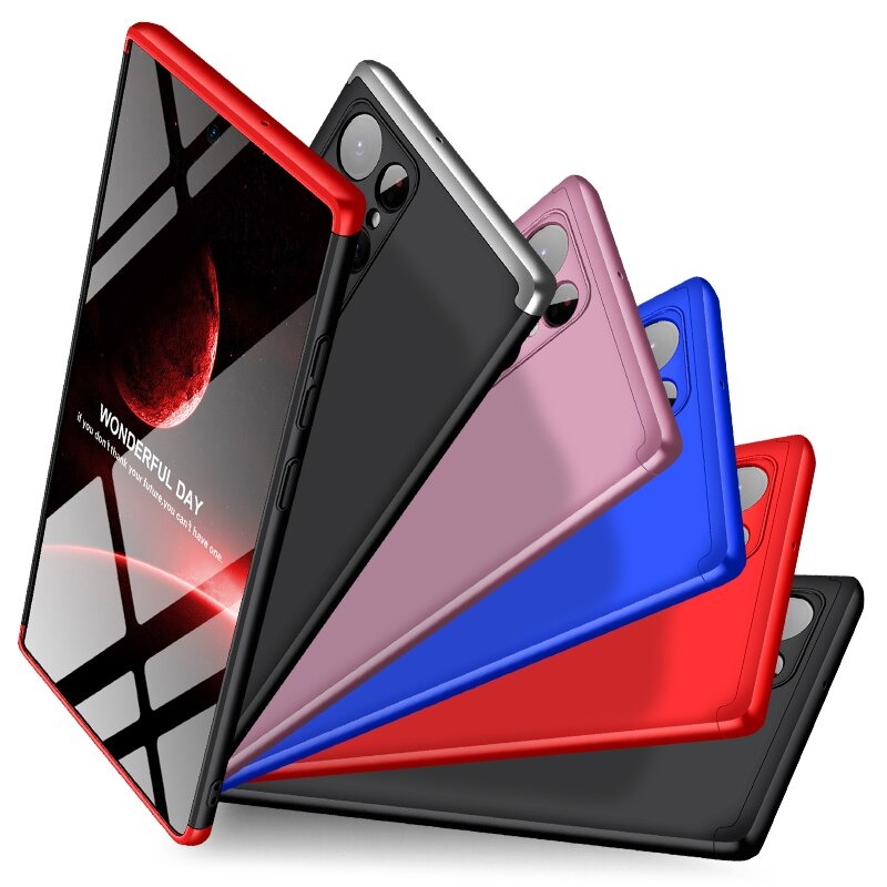 เคส Samsung Galaxy S22 Ultra 5G #เคสฝาหลังพลาสติกแข็ง Detachable All-wrapped Matte แยกชิ้นได้