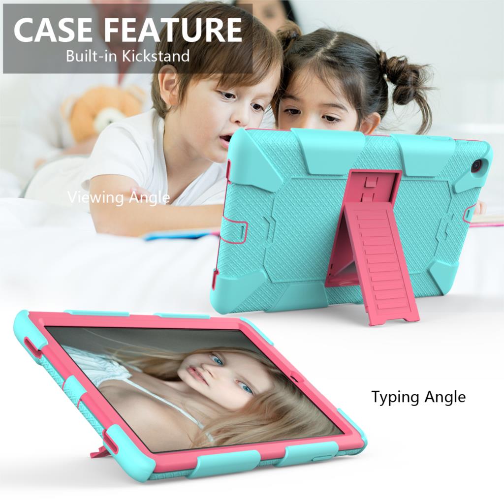 Case Samsung Galaxy Tab A 10.1 (2019) SM-T510 SM-T515 #เคสฝาหลังกันกระแทกมีขาตั้ง Kickstand PC Silicone Armour Defender