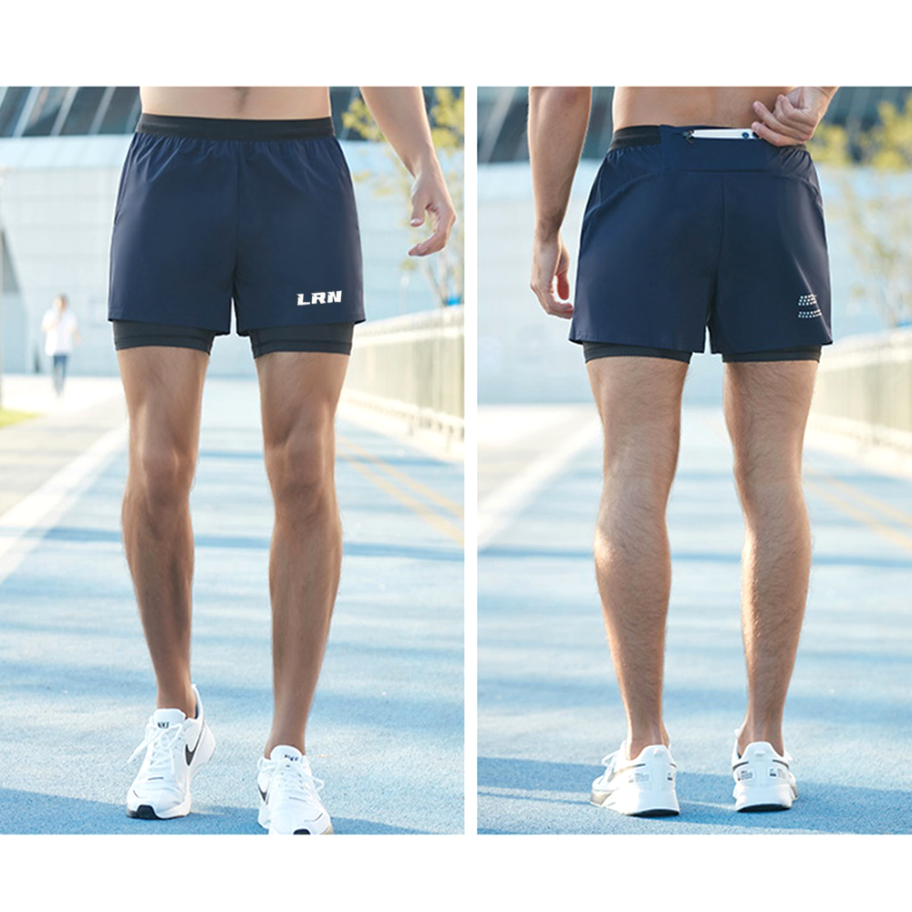 กางเกงวิ่งมาราธอน มีซัปใน ทรงสวยมีกระเป๋าใส่ของหลังและด้านหน้ารุ่นใหม่เบาแห้งเร็ว (F43)