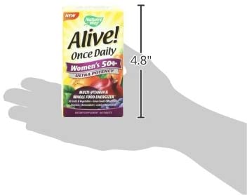 (Pre Order) Nature's Way® Alive!® Once Daily Women's 50+ Multi-Vitamin 60 Tablets Premium Formula - Ultra Potency วิตามินสำหรับผู้หญิงวัย 50+ ที่สมบูรณ์ที่สุด รวมสารอาหารกว่า 60 ชนิด