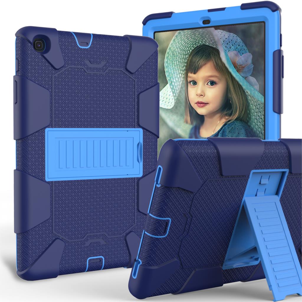 Case Samsung Galaxy Tab A 10.1 (2019) SM-T510 SM-T515 #เคสฝาหลังกันกระแทกมีขาตั้ง Kickstand PC Silicone Armour Defender