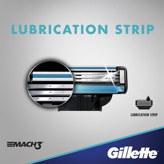 Gillette® Mach3® Blade Refills 4, 8, 10, 12, 15 Cartridges ใบมีดโกน ยิลเลตต์ มัคทรี
