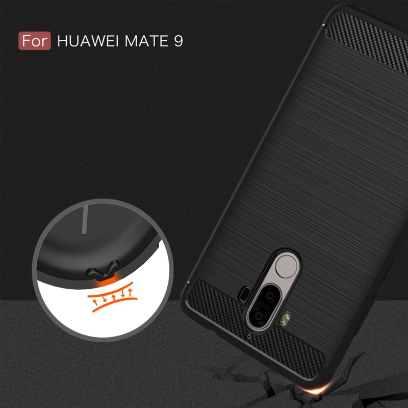 Case Huawei Mate 9 #เคสฝาหลังCarbon Fiber BrushedTPU