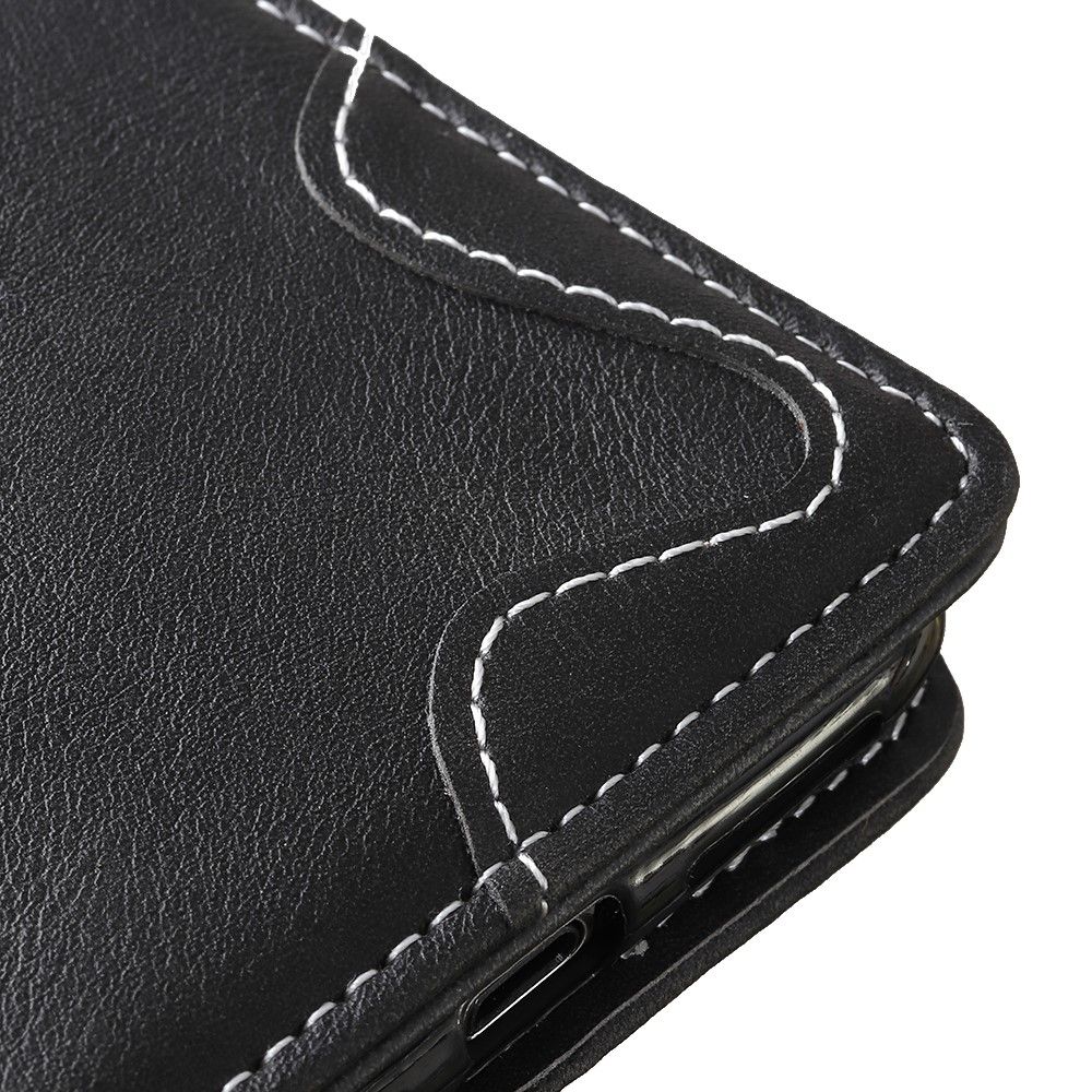 Case Redmi Note 8 Pro #เคสฝาพับ S-shape Textured PU Leather Wallet