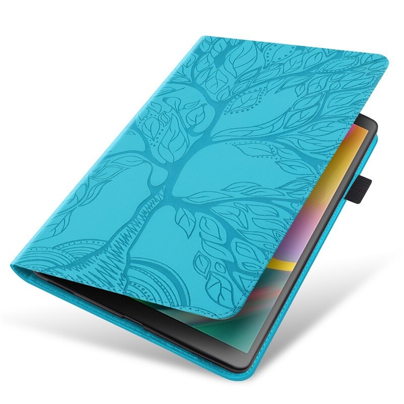 Case Samsung Galaxy Tab A7 Lite 8.7" T220 T225 #เคสฝาพับหนัง PU ลายต้นไม้ Life Tree Print Leather Stand Smart Case Cover