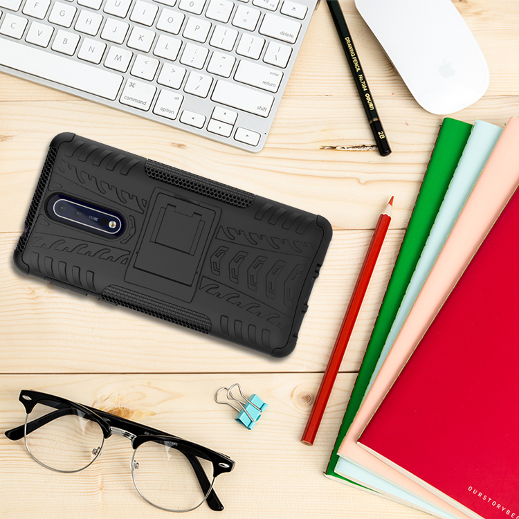 Case Nokia 8 #เคสแข็งรูปแบบยางรถยนต์ Hybrid PC+TPU สีสันสวยงามทันสมัย