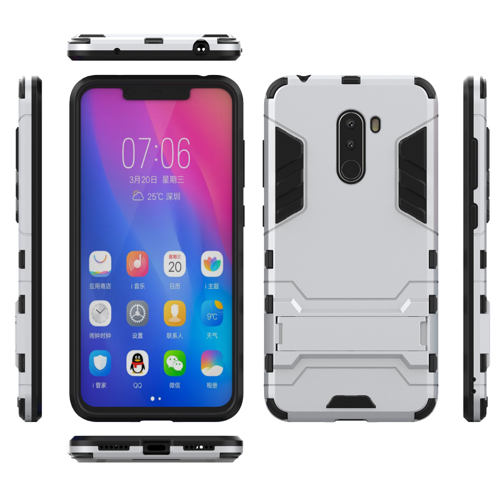 Case Xiaomi Pocophone F1 #เคสฝาหลังพลาสติก Cool Guard Plastic TPU Hybrid (สินค้าพร้อมส่ง)