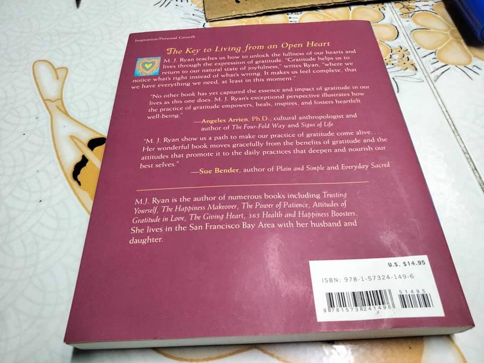 Attitudes of Gratitude How to Give and Receive Joy Everyday of Your Life M. J. RYAN , 1999