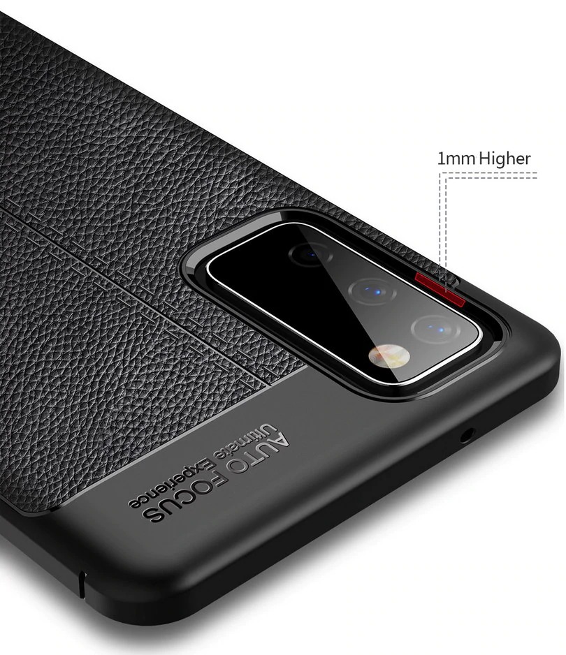 เคส Samsung Galaxy S20 FE/S20 FE 5G #เคสฝาหลัง TPU ผิวลิ้นจี่ช่วยป้องกันลายนิ้วมือและกันลื่นได้ดี