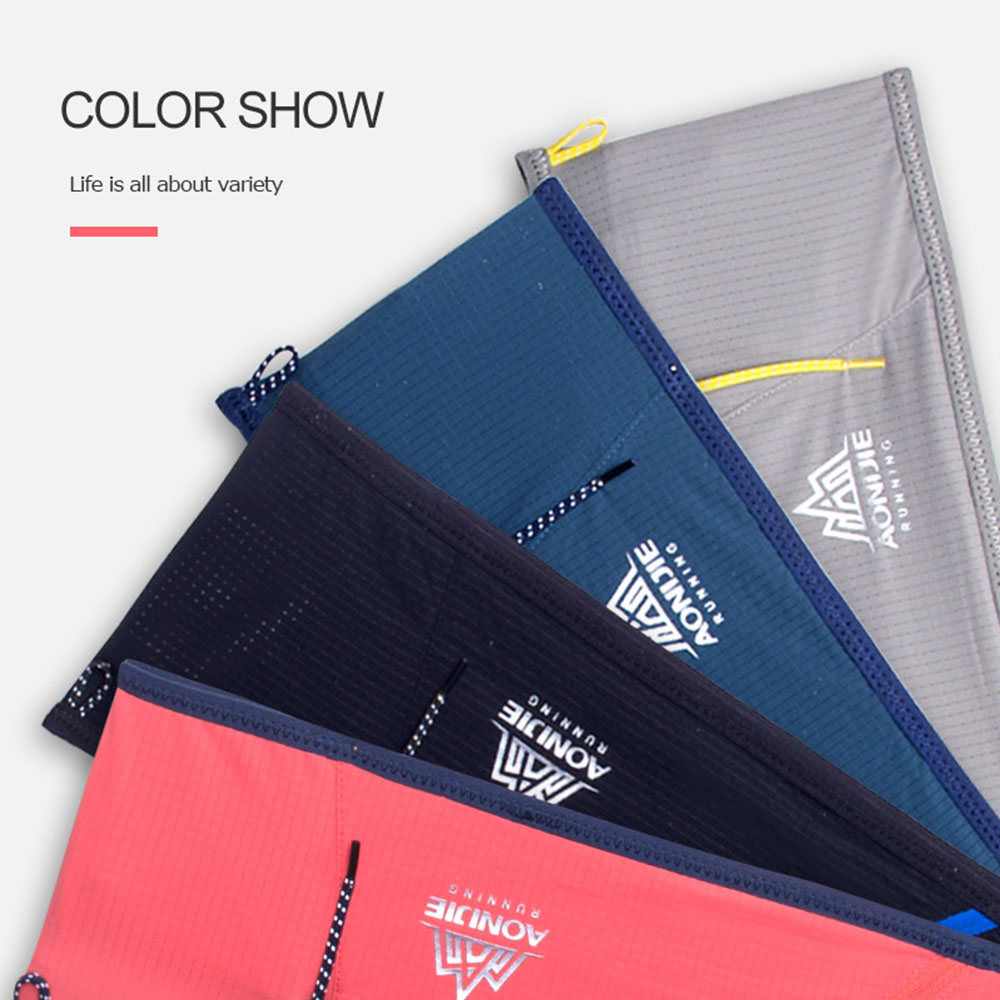 กระเป๋าคาดเอว แบบบาง ใส่ขวดน้ำได้ AONIJIE รุ่น W8101 แถมฟรีขวดน้ำพับได้ 250ml 1 ขวด(A18)