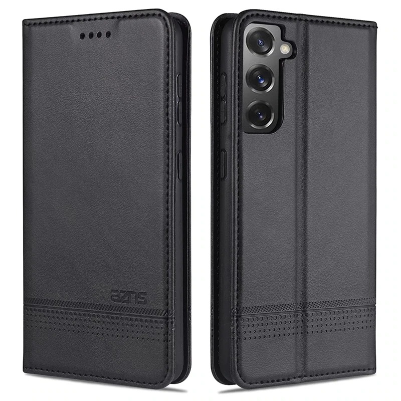 เคส Samsung Galaxy S23+ 5G #เคสฝาพับ AZNS สไตล์ Retro หนัง PU มีช่องเสียบการ์ด