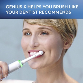 Oral-B® Genius X Rechargeable Toothbrush Patient Starter Kit, White ออรัล-บี จีเนียส แปรงสีฟันไฟฟ้า