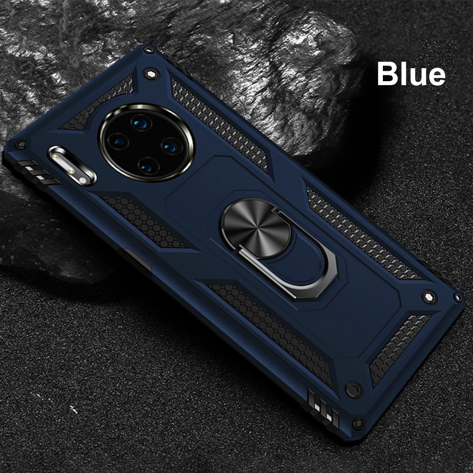 Case Huawei Mate 30 Pro #เคสฝาหลัง Hybrid TPU+PC มีแหวนสวมนิ้ว