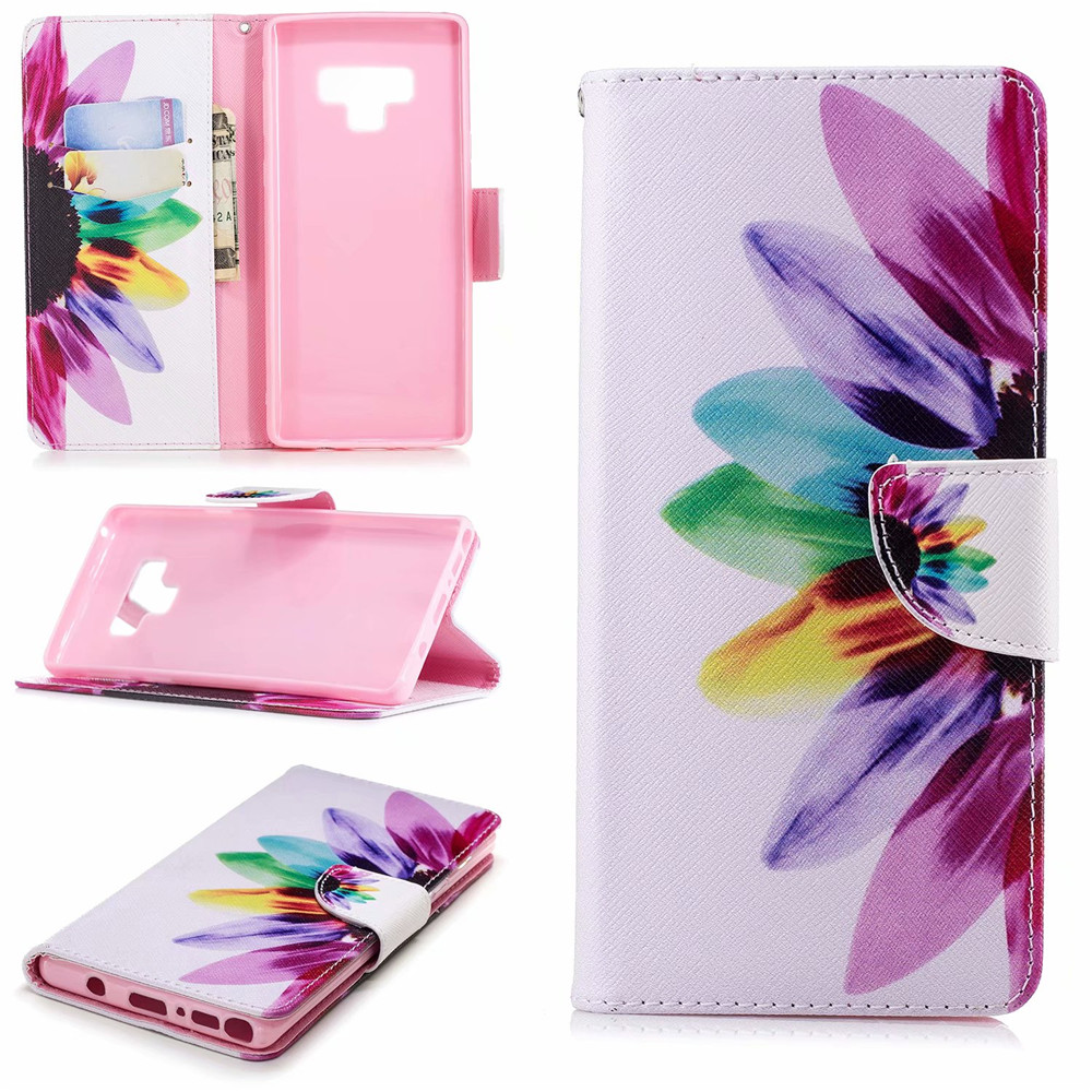 Case Samsung Galaxy Note 9 #เคสฝาพับกระเป๋าสตางค์หนัง PU พิมพ์ลายสวยๆ Pattern Printing Leather Wallet