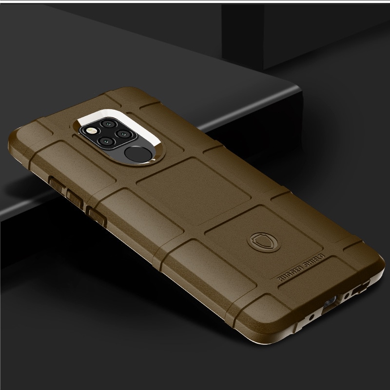 เคส Huawei Mate 20 X #เคสฝาหลัง Rugged Shield Series Soft Silicone Shock Absorption Matte กันกระแทก