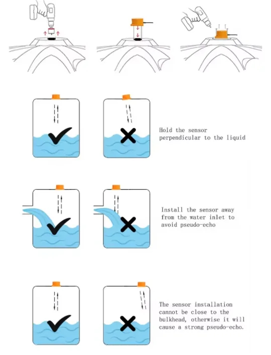 ตรวจสอบระดับน้ำของเหลว Real-time Tank Monitor Sensor APP ผ่านมือถือ