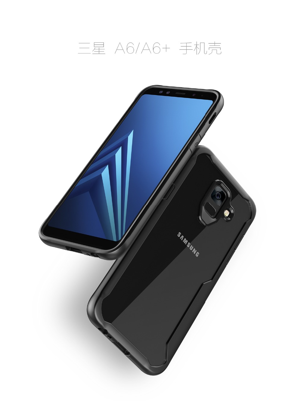 Case Samsung Galaxy A6 (2018) #เคสฝาหลัง Shock Absorption Tough PC+TPU นุ่ม