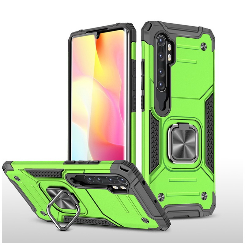 เคส Xiaomi Mi Note 10 Lite #เคสฝาหลัง Hybrid TPU+PC มีแหวนสวมนิ้ว