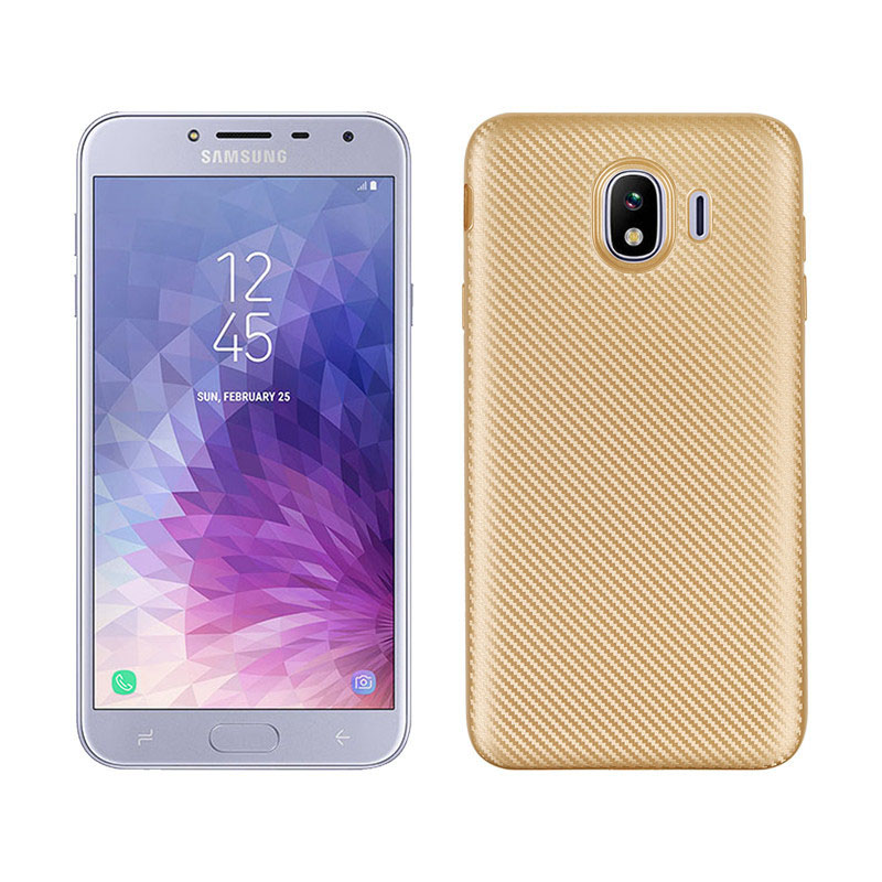 Case Samsung Galaxy J4 (2018) #เคสฝาหลัง TPU นิ่มแบบคาร์บอนไฟเบอร์ Soft Skin Case