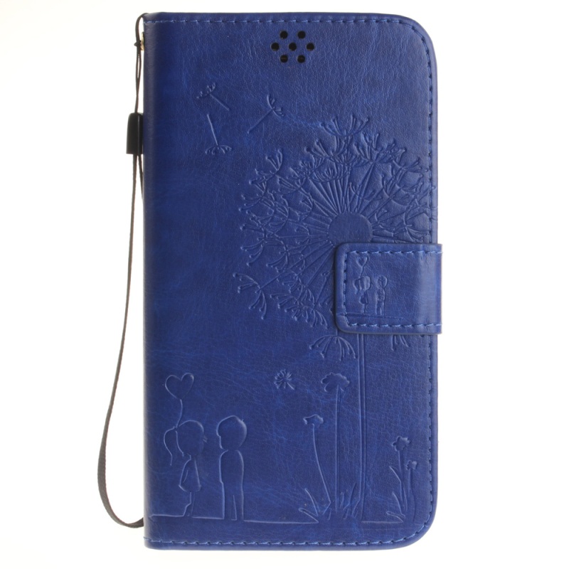 เคส Asus Zenfone 2 ZE550ML ZE551ML เคสหนังฝาพับปั้มลายลงบนปก มีสายคล้องข้อมือ สไตล์กระเป๋าสตางค์