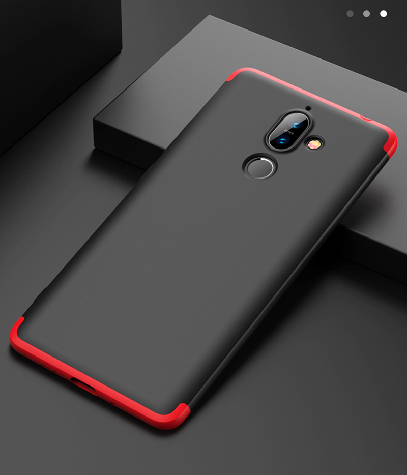เคส Nokia 7 plus #เคสฝาหลังพลาสติกแข็งGKK Detachable All-wrapped Matte แยกชิ้นได้