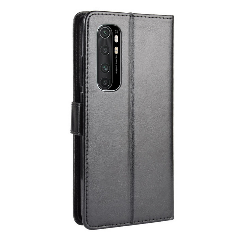 Case Xiaomi Mi Note 10 Lite #เคสฝาพับหนัง PU ผิวหนังม้า Crazy Horse Texture Leather Wallet